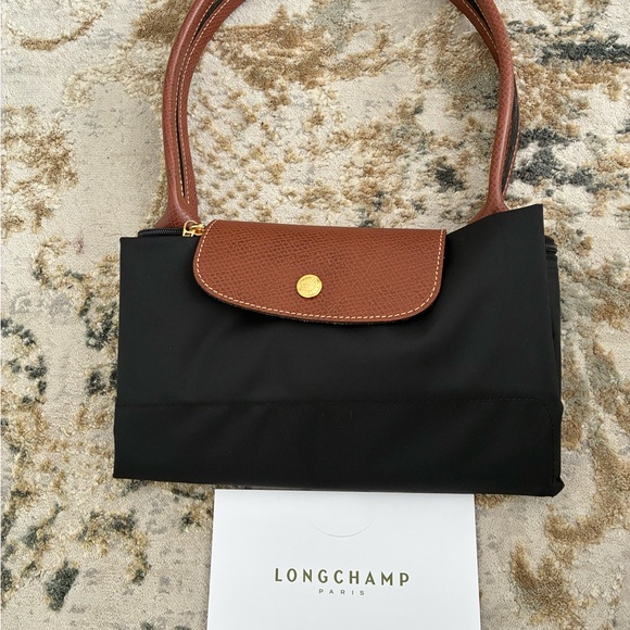 Longchamp Tote in Black and Brown - Picture 3 of 6